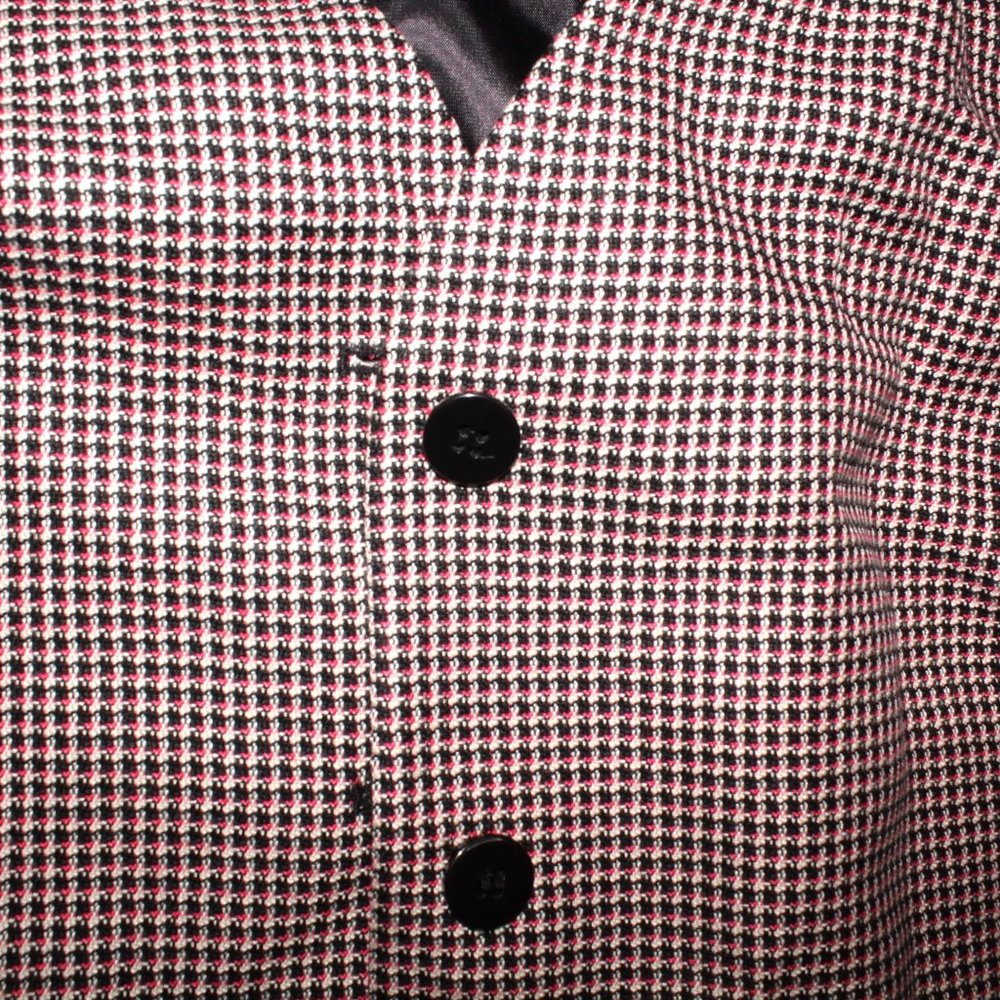 Rene Rowan For Saville Plus Size 24W Multicolored 4 Button Houndstooth Blazer - Picture 7 of 8